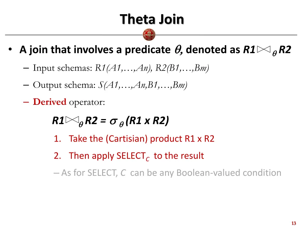 theta join