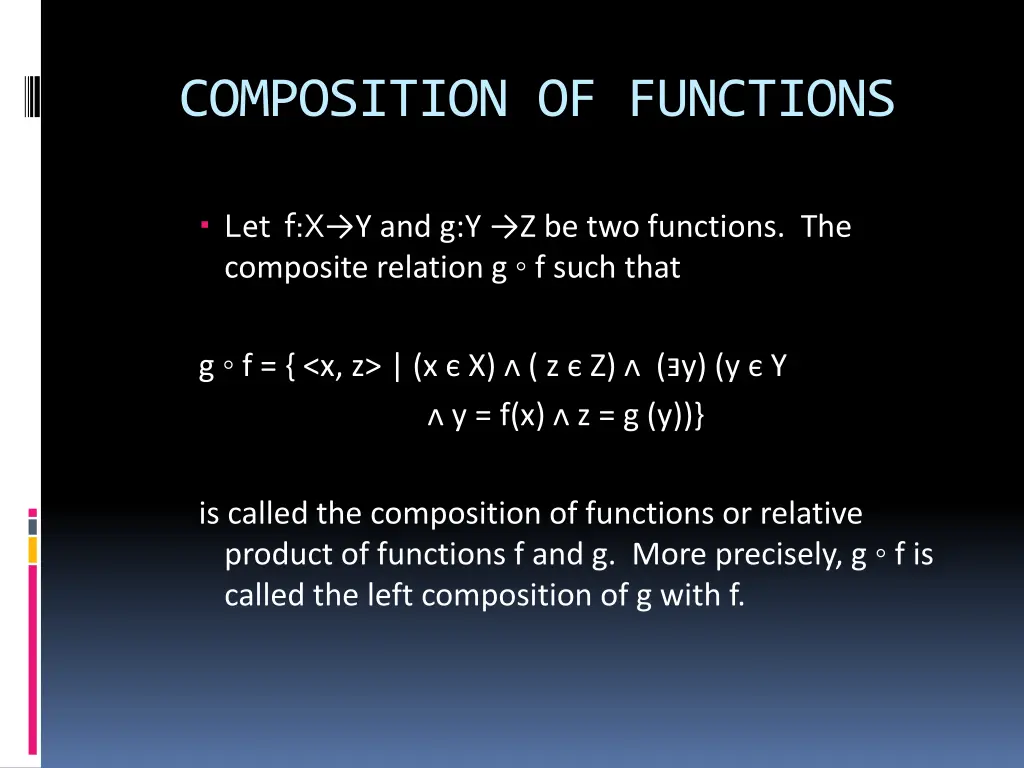 composition of functions