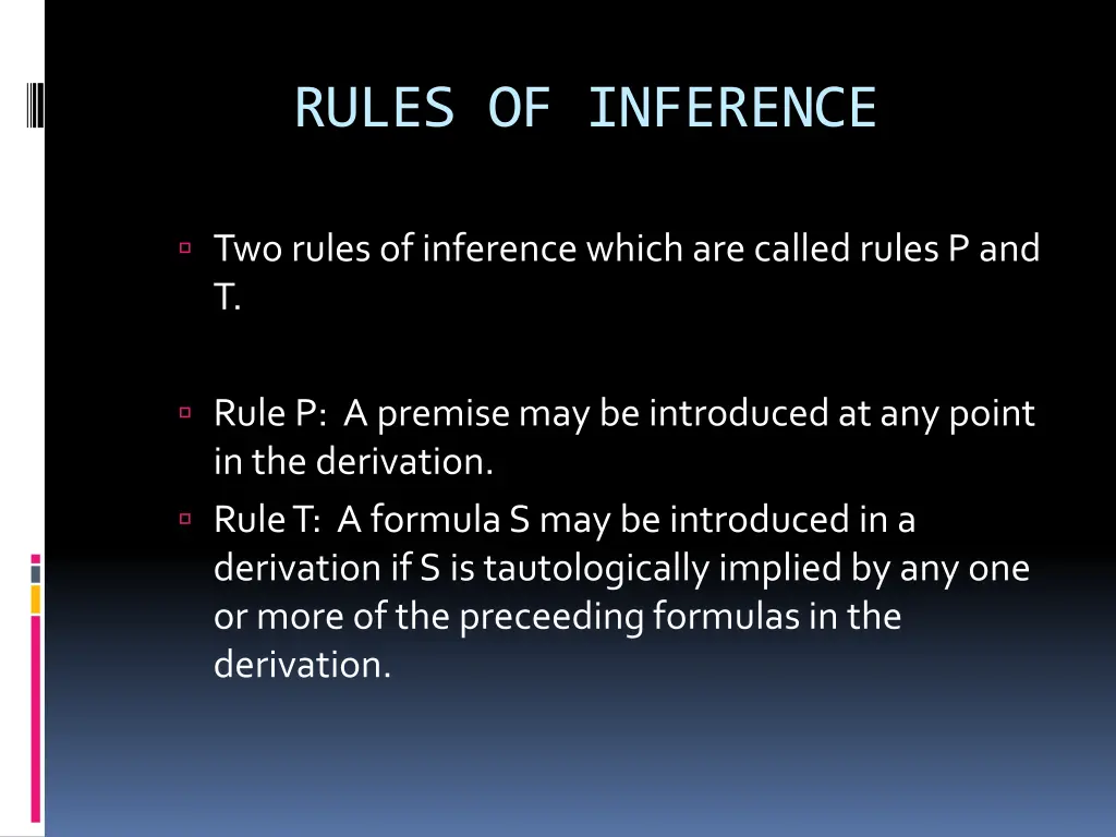 rules of inference