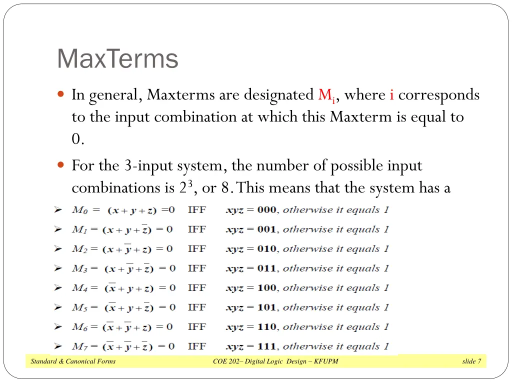 maxterms 1
