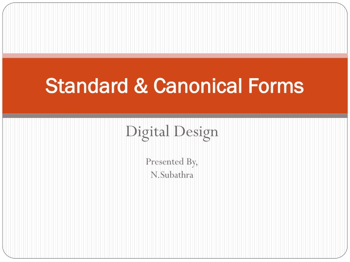 standard canonical forms standard canonical forms