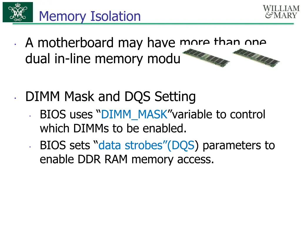 memory isolation