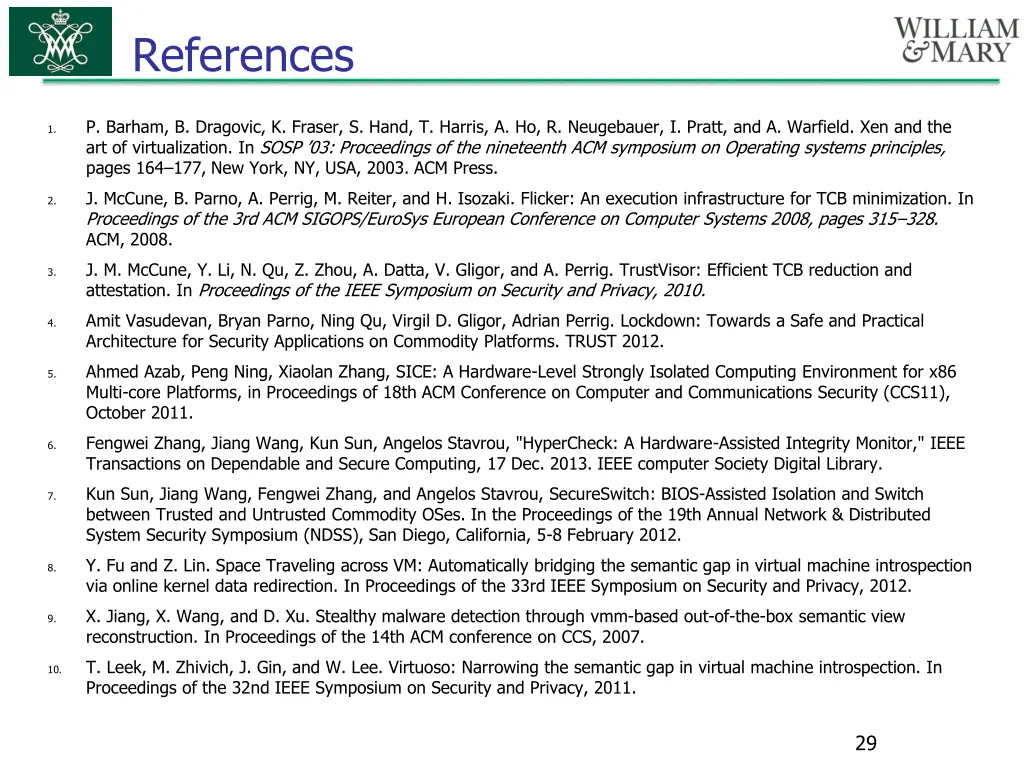references