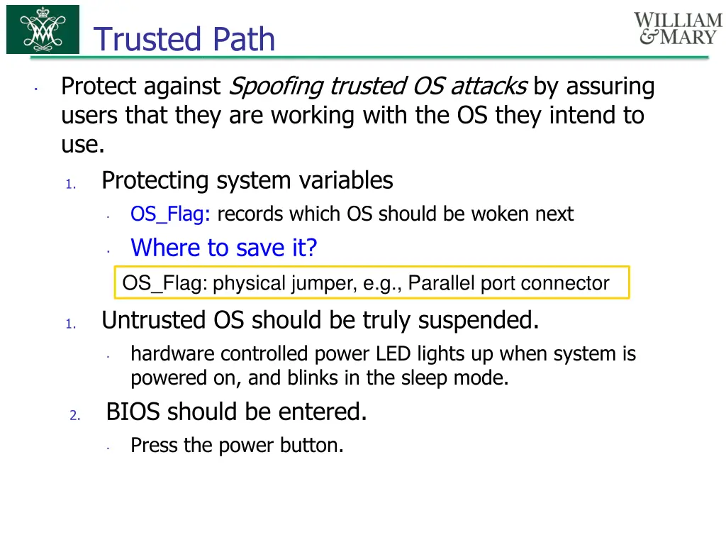 trusted path