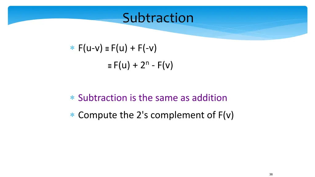 subtraction