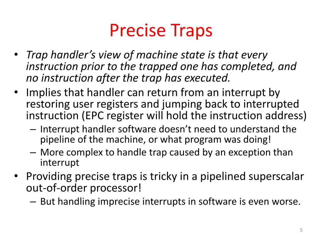 precise traps