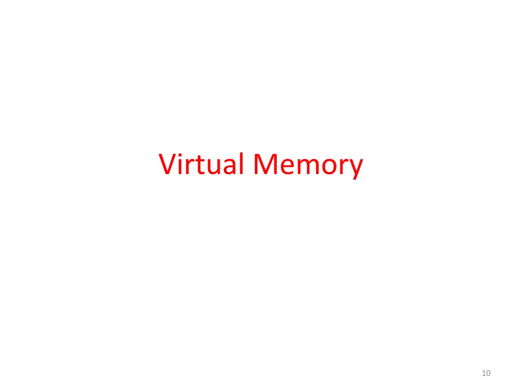 virtual memory