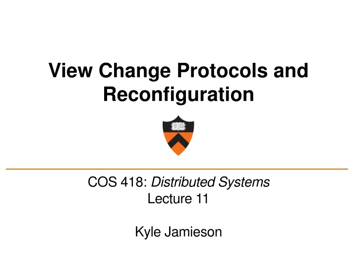 view change protocols and reconfiguration