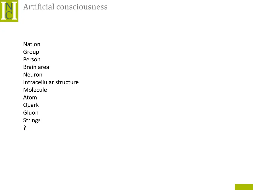 artificial consciousness 1
