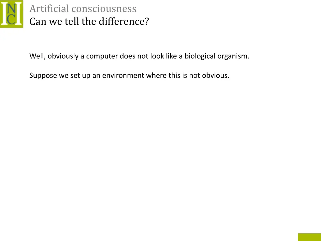 artificial consciousness can we tell
