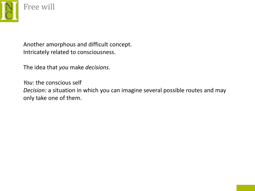 free will