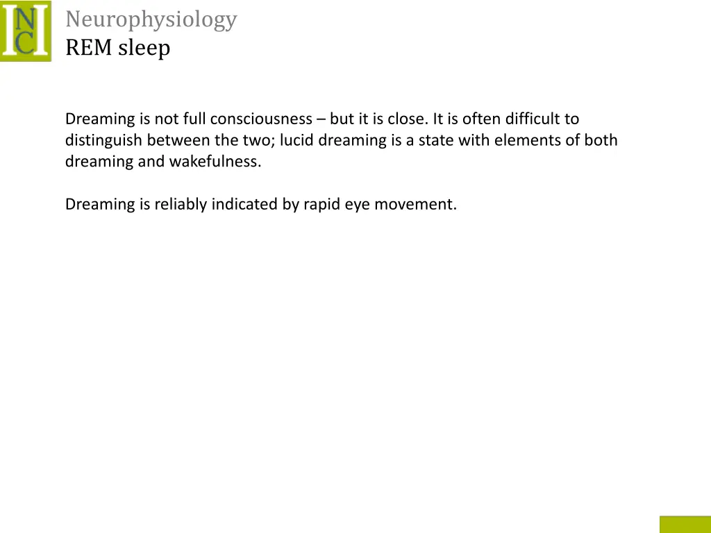 neurophysiology rem sleep