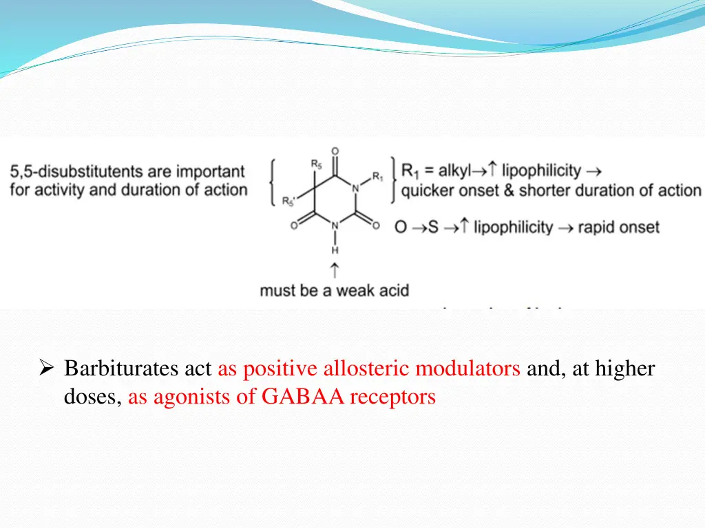 barbiturates act as positive allosteric