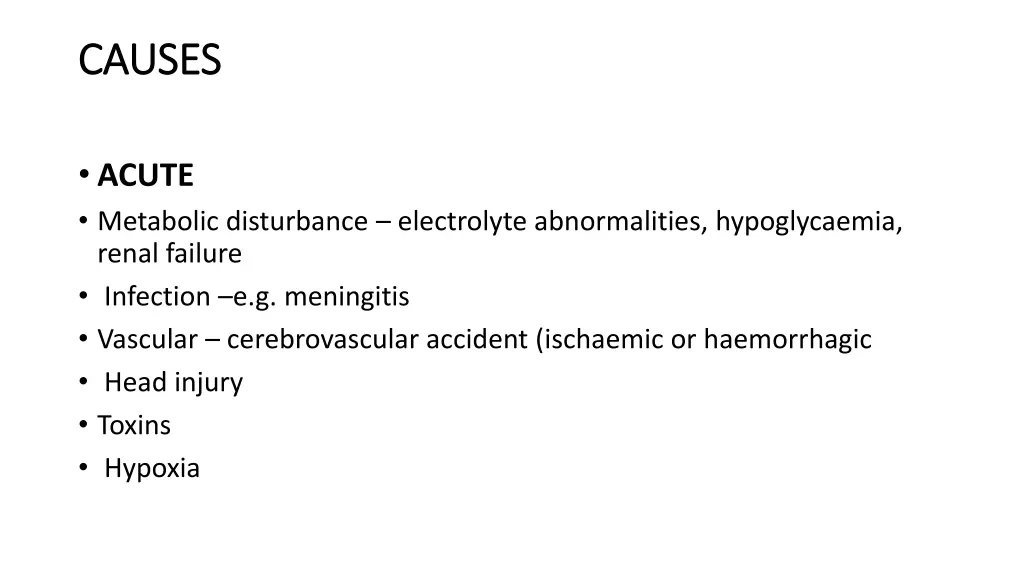 causes causes