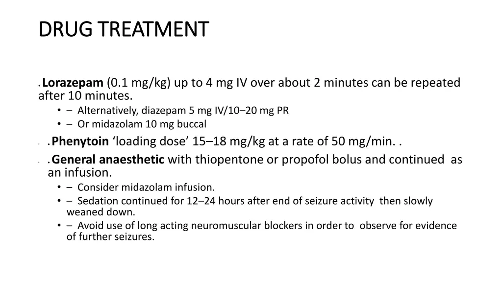 drug treatment drug treatment