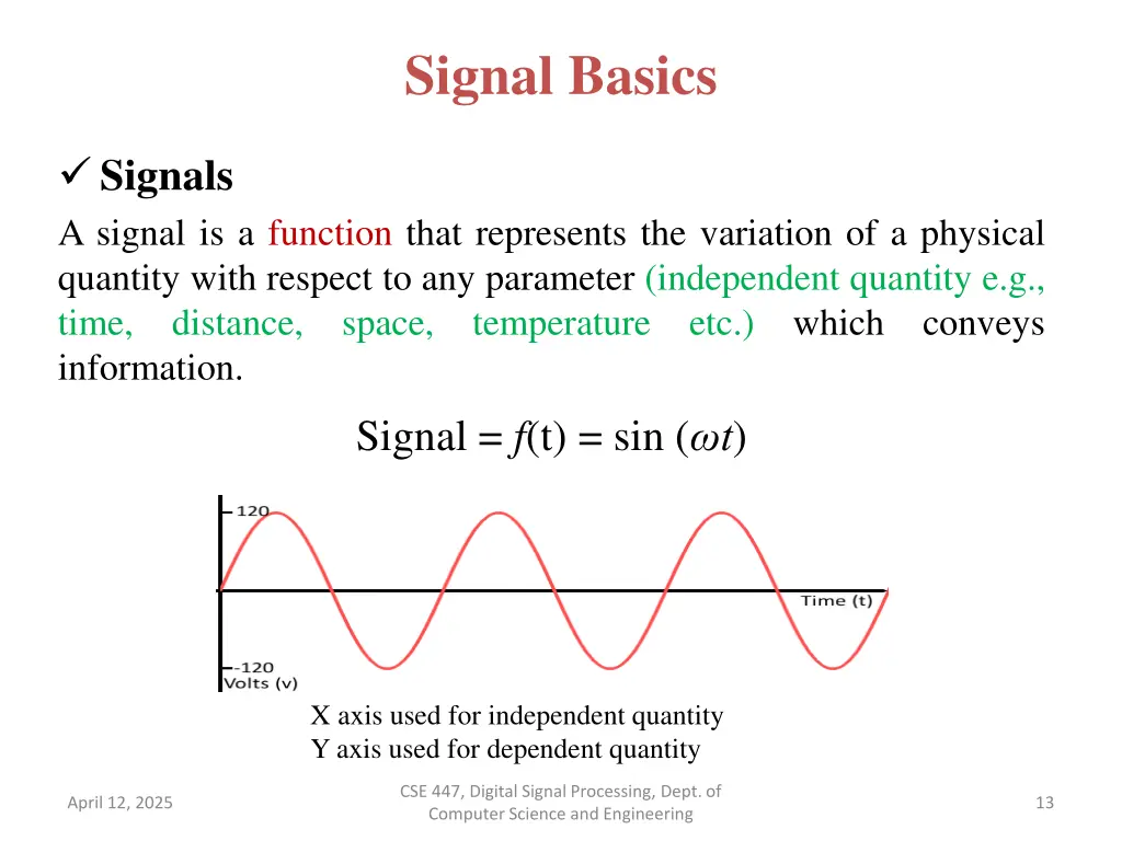 signal basics