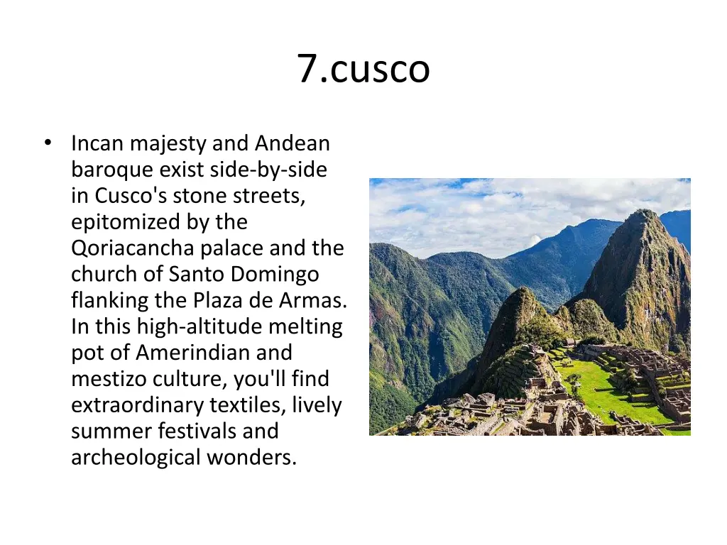 7 cusco