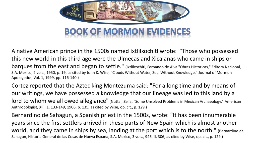 book of mormon evidences 1
