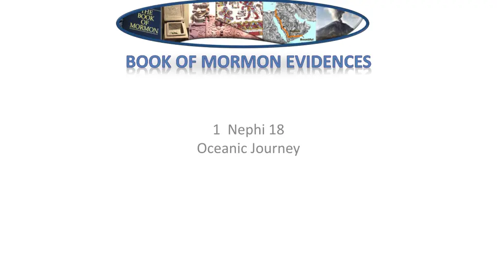 book of mormon evidences