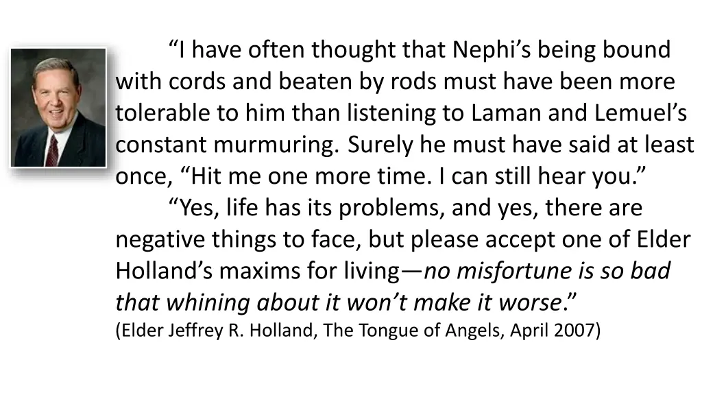 i have often thought that nephi s being bound