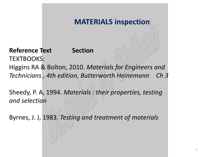 materials inspection