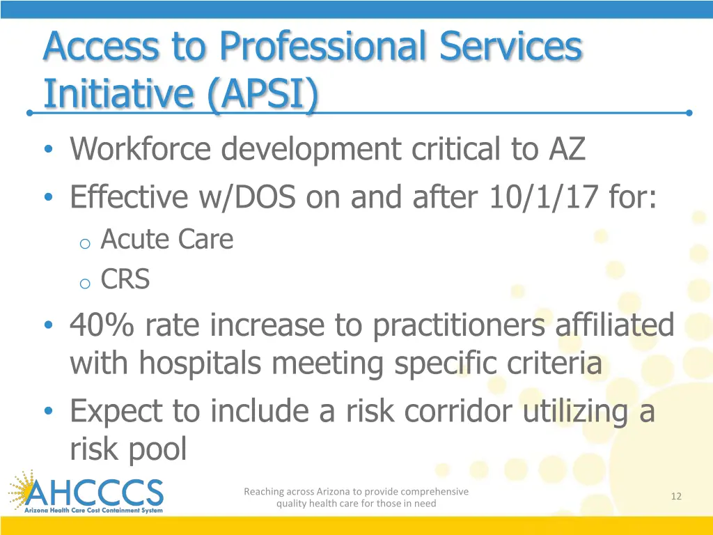 access to professional services initiative apsi