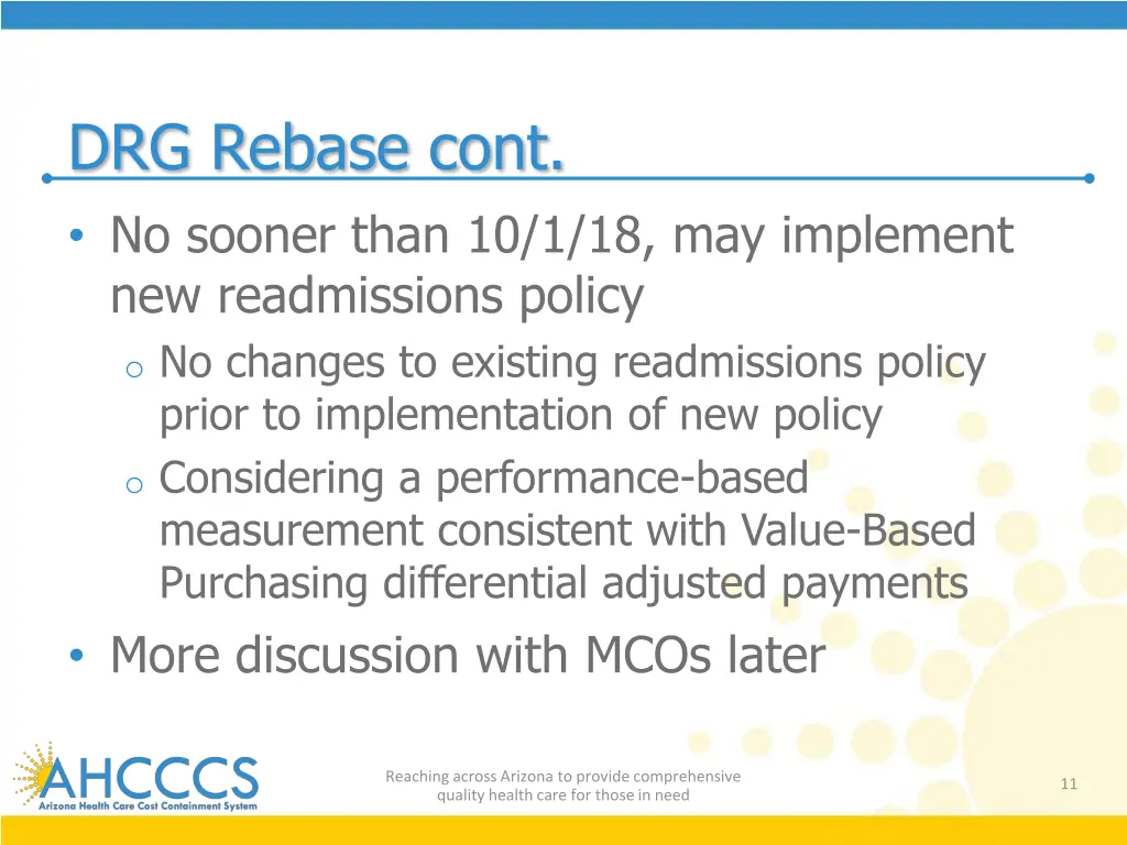 drg rebase cont no sooner than