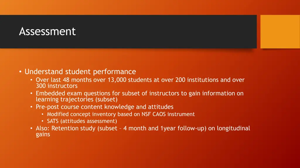 assessment