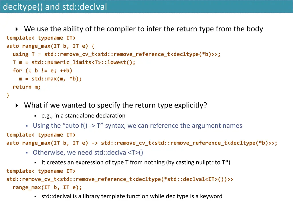 decltype and std declval