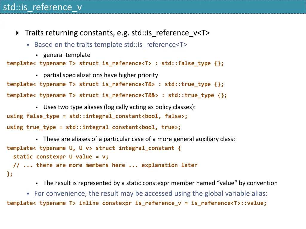 std is reference v