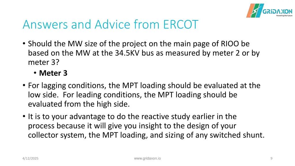 answers and advice from ercot