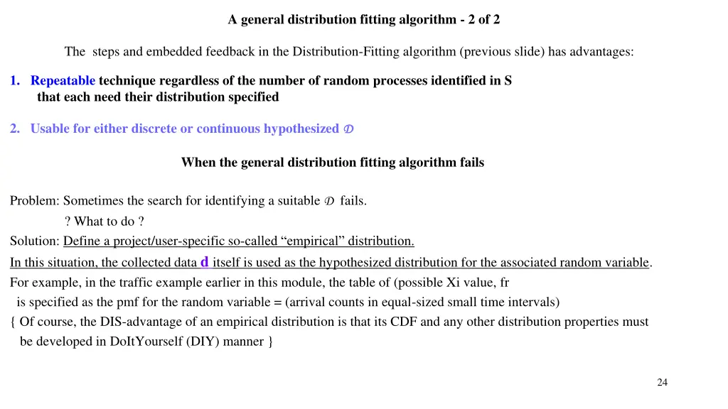a general distribution fitting algorithm 2 of 2
