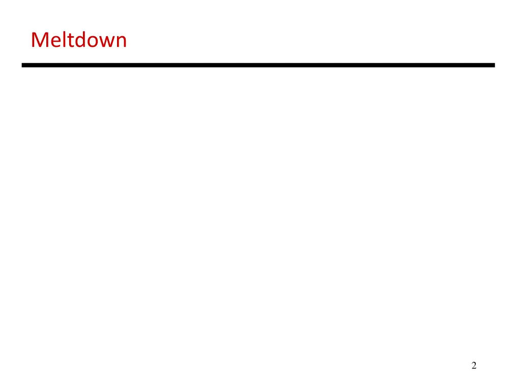 meltdown