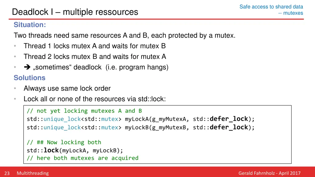safe access to shared data 6