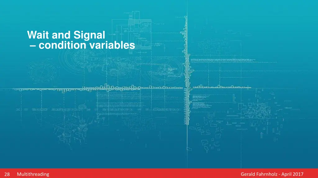 wait and signal condition variables