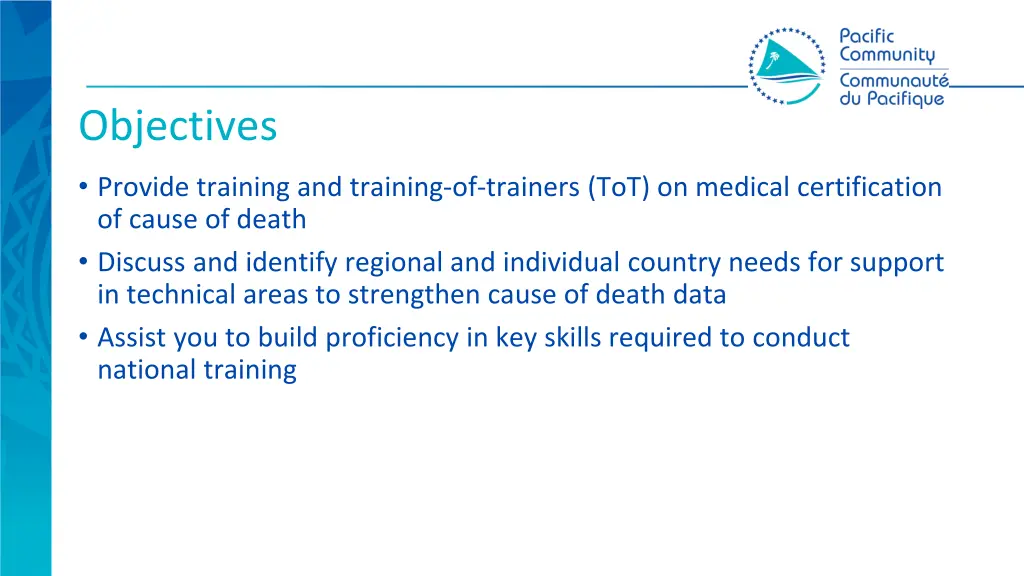 objectives