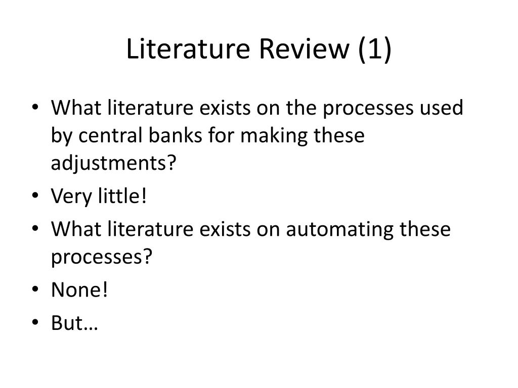 literature review 1