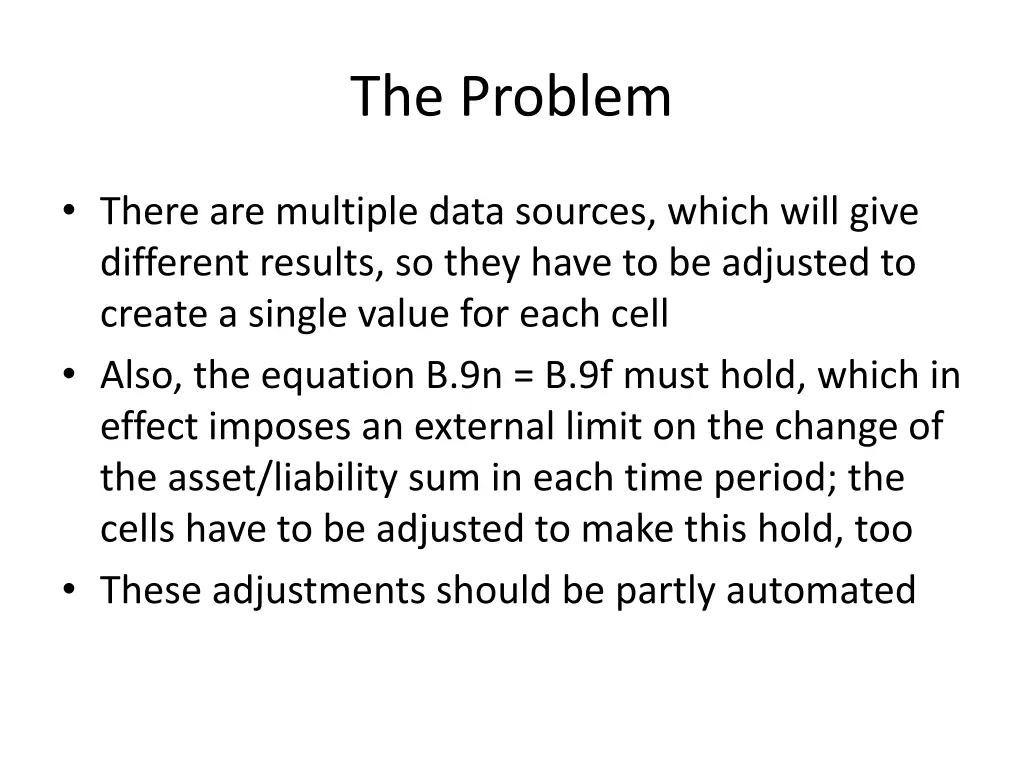 the problem