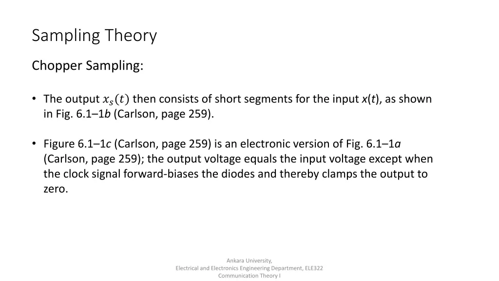sampling theory 1