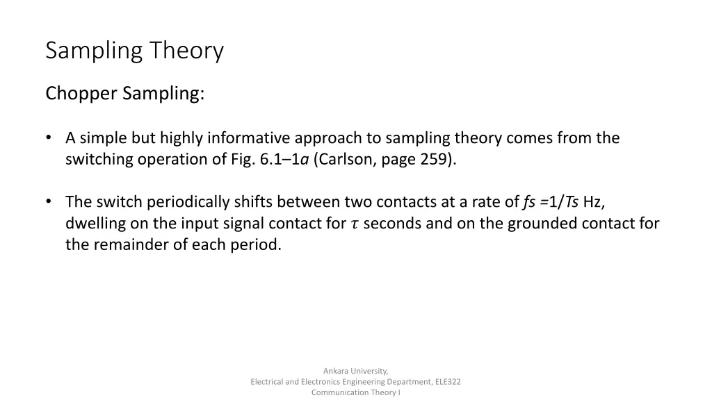 sampling theory