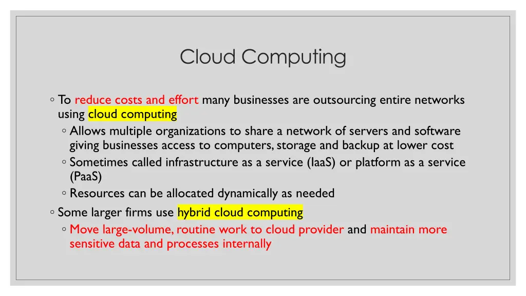 cloud computing