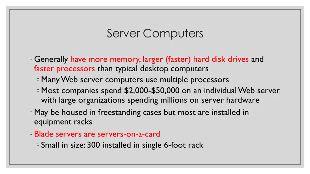 server computers