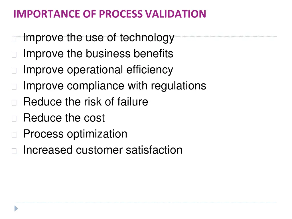 importance of processvalidation