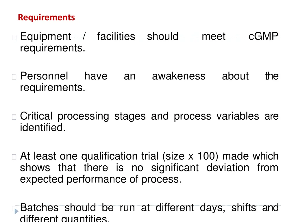 requirements