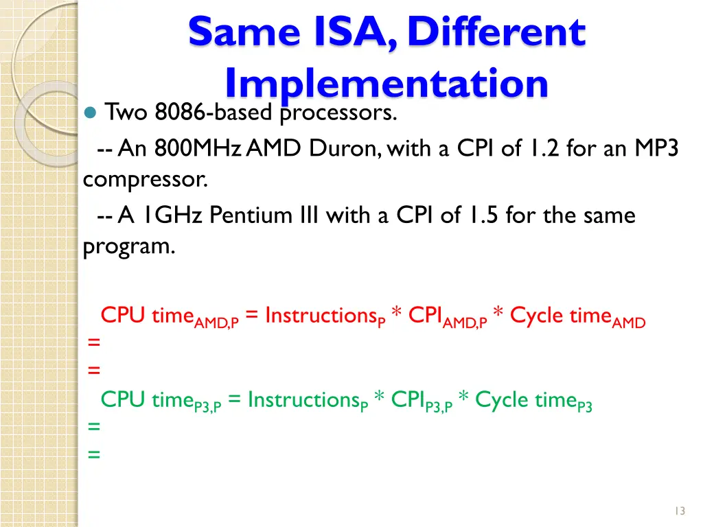 same isa different implementation two 8086 based