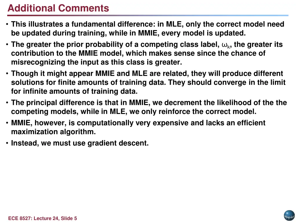 additional comments