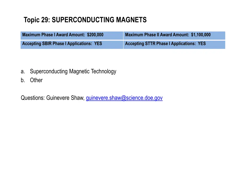 topic 29 superconducting magnets