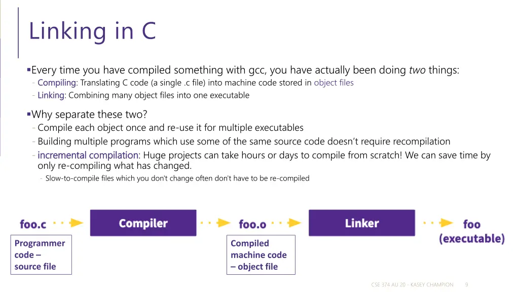linking in c
