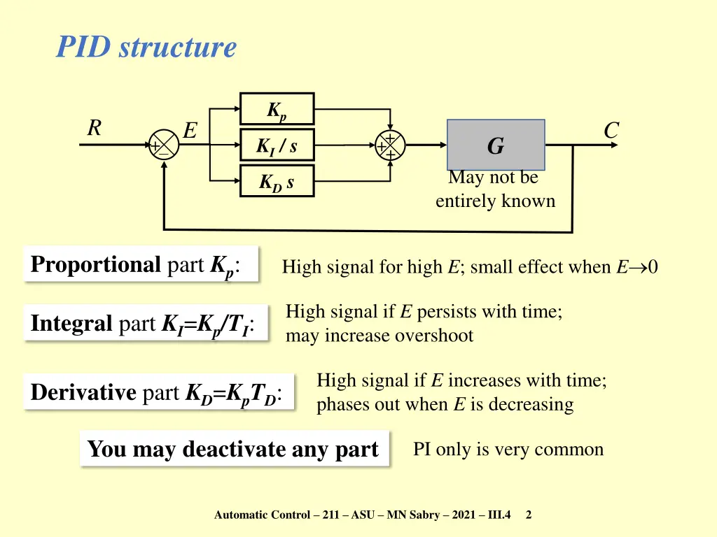 pid structure