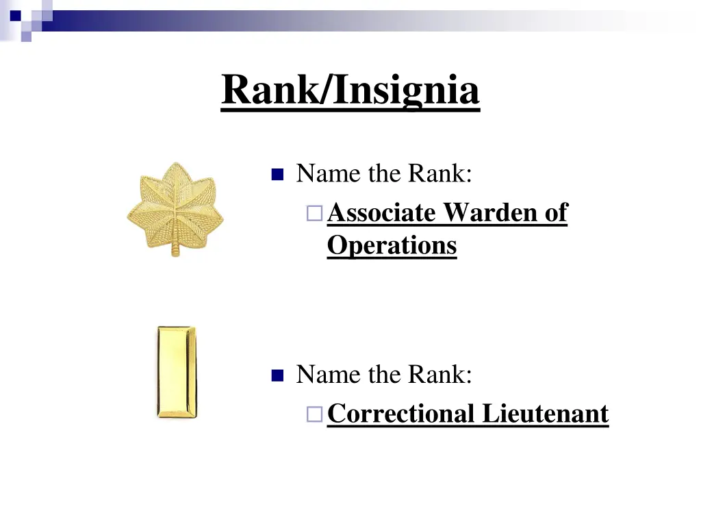 rank insignia